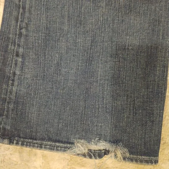 Vintage Guess Premium dark washed low rise flared jeans size 26 Made in USA - Picture 3 of 16